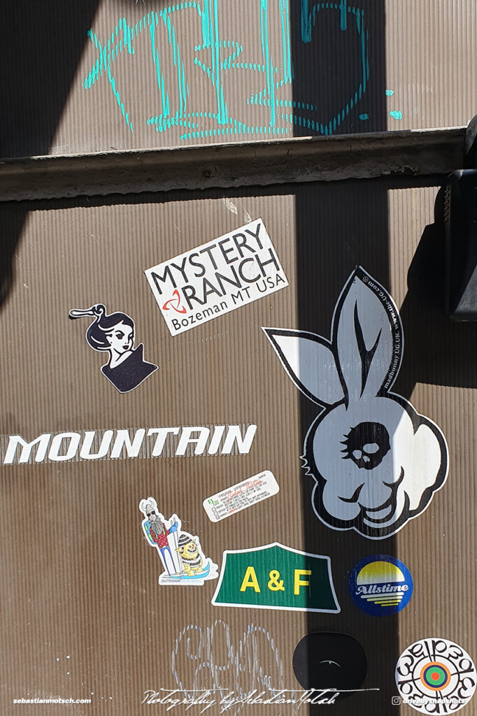 Stickers near Azabu-Juban Station Photography by Sebastian Motsch