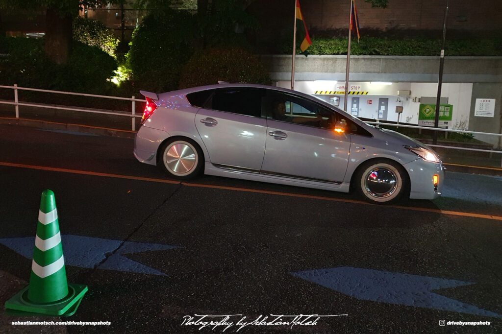 Toyota Prius Custom at Tokyo Tower Japan Drive-by Snapshots by Sebastian Motsch