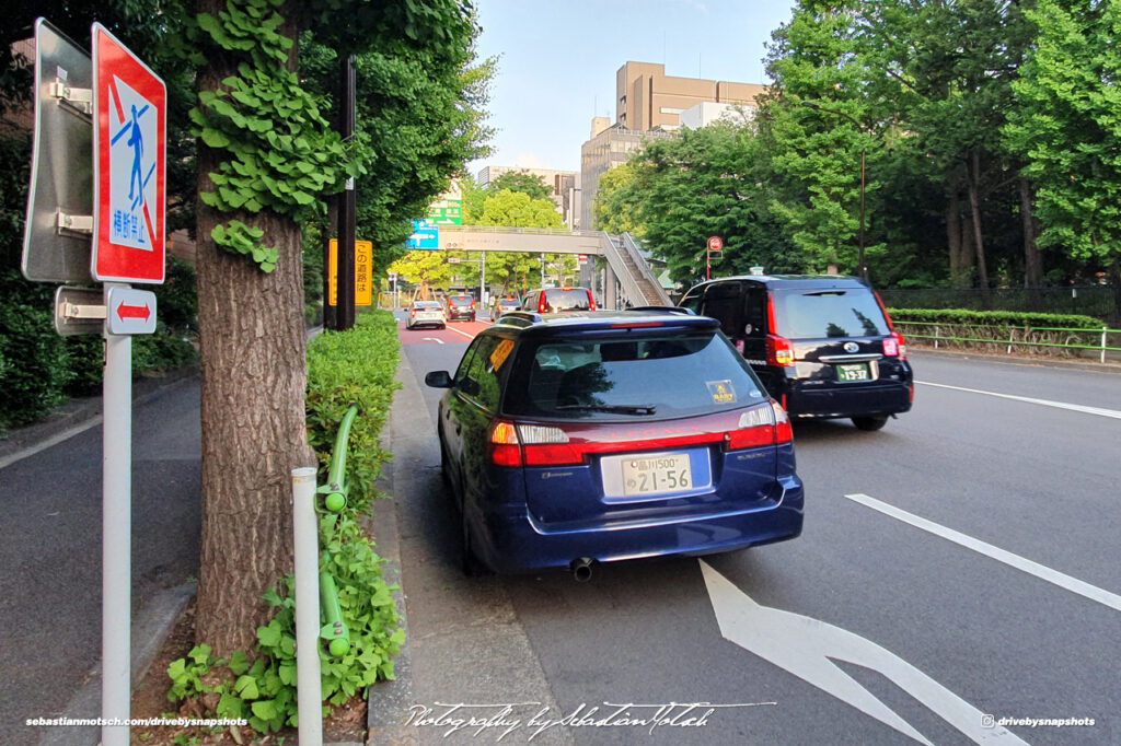 Subaru Legacy Wagon near Prince Hotel Tokyo Japan Drive-by Snapshots by Sebastian Motsch