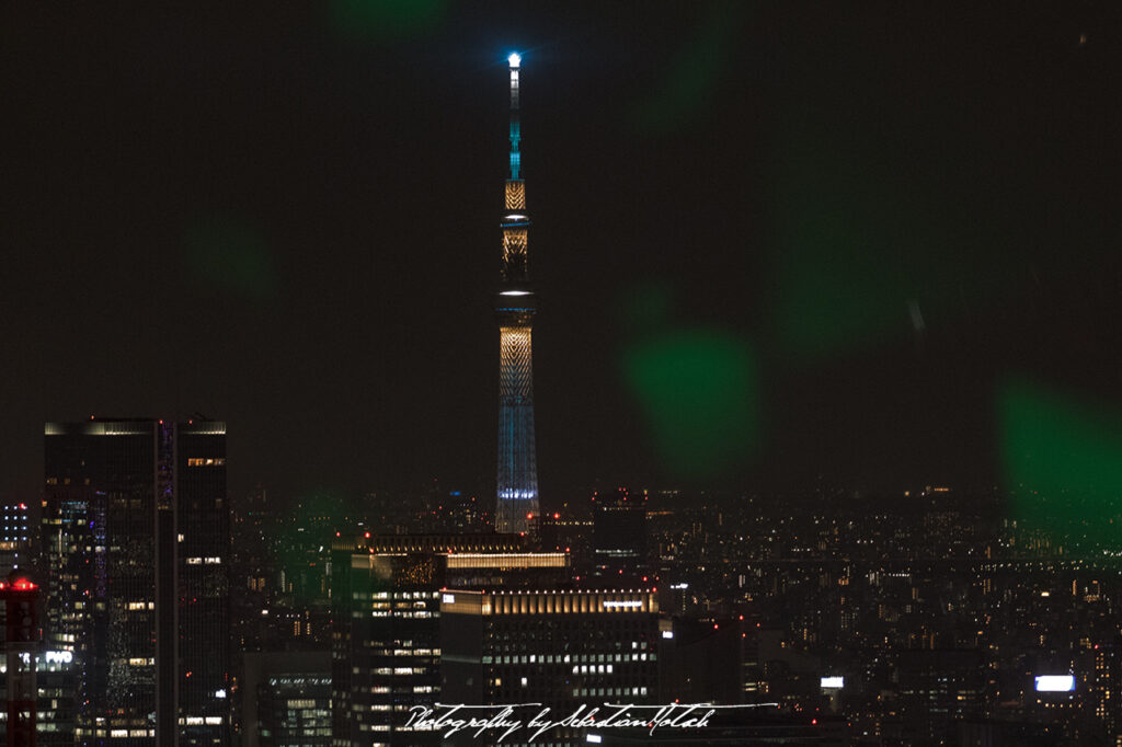 Tokyo Skytree seen from Tokyo Tower Japan by Sebastian Motsch