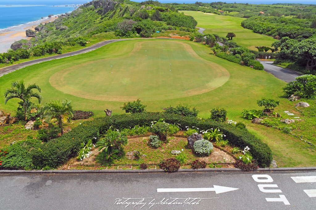 Yoshino Coastline Golf Course Green Miyako-jima Japan by Sebastian Motsch