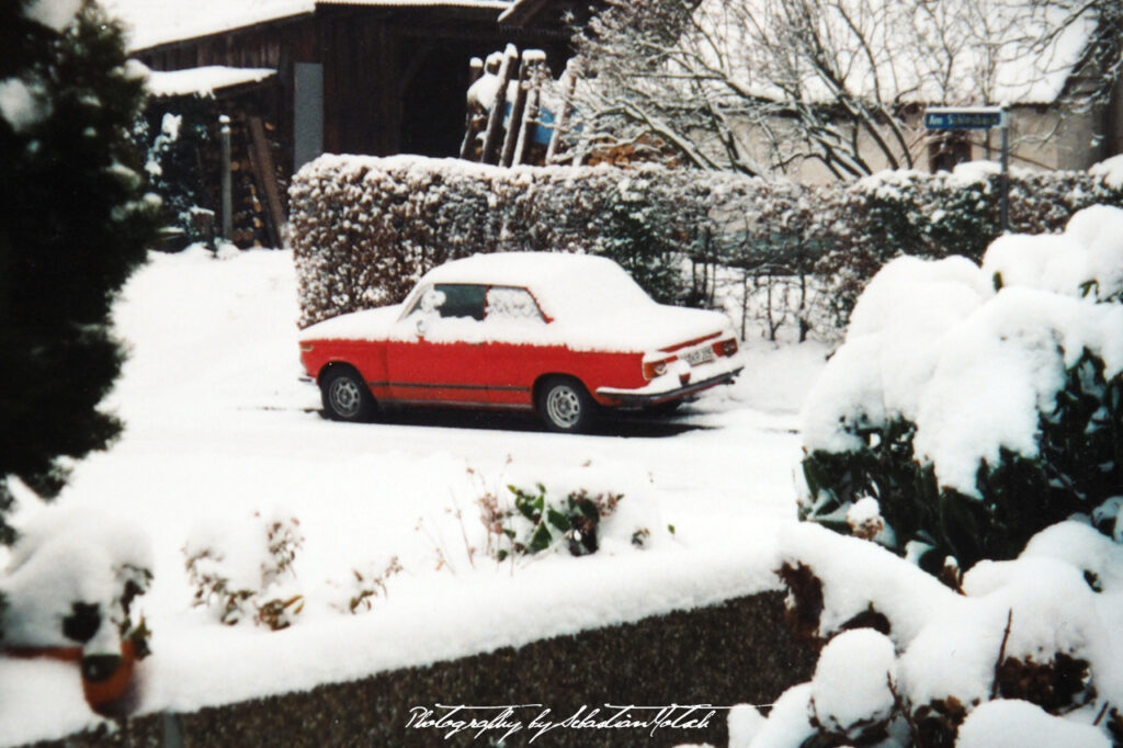 BMW 1502 in Fessenbach Winter Germany by Sebastian Motsch