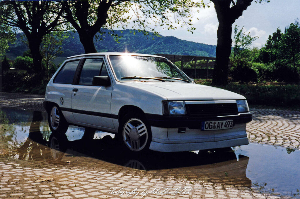 Opel Corsa A Swing in Offenburg Germany Photo by Sebastian Motsch Reflection Front