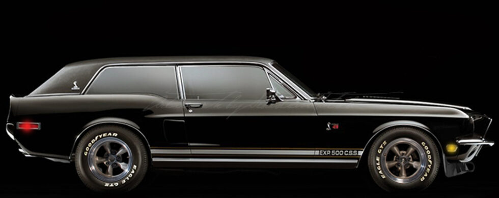 1968 Ford Mustang Shelby EXP500 BlackHornet Shooting Brake by Sebastian Motsch