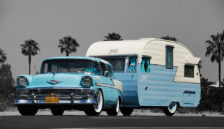 Chevrolet BelAir Nomad with Shasta Trailer by Sebastian Motsch