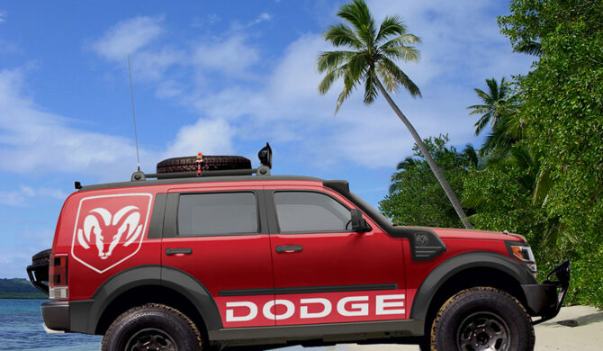 Dodge Nitro 4x4 Suspension Lift Panel Van Photoshop by Sebastian Motsch