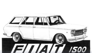 FIAT 1500 Familiare Drawing by Sebastian Motsch 2002