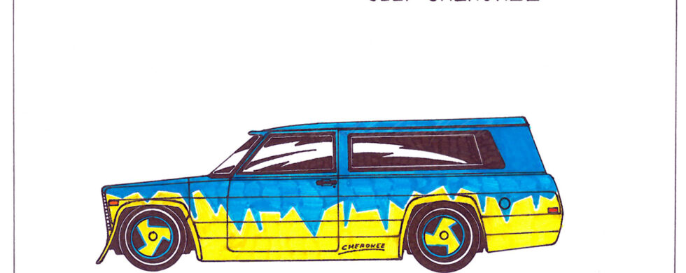 Jeep Cherokee 2-Door Drawing by Sebastian Motsch 1995