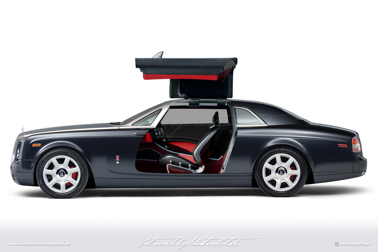 Rolls-Royce 101EX Gullwing Concept Photoshop by Sebastian Motsch