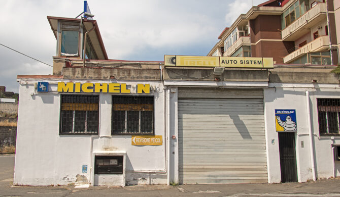 Abandoned Tire Shop in Catania Italia Drive-by Snapshots by Sebastian Motsch