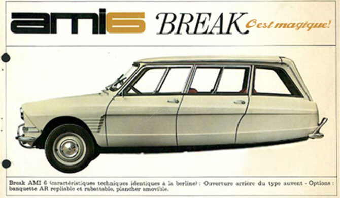 Citroen Ami 6 Break Magique Ad Photoshop by Sebastian Motsch