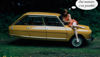 Citroen Ami 8 Magique Jaune Photoshop by Sebastian Motsch