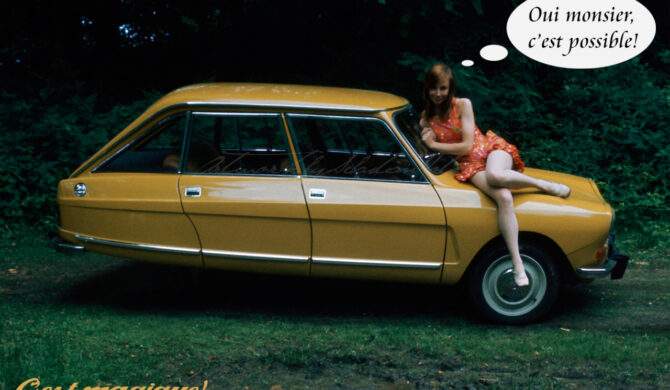 Citroen Ami 8 Magique Jaune Photoshop by Sebastian Motsch