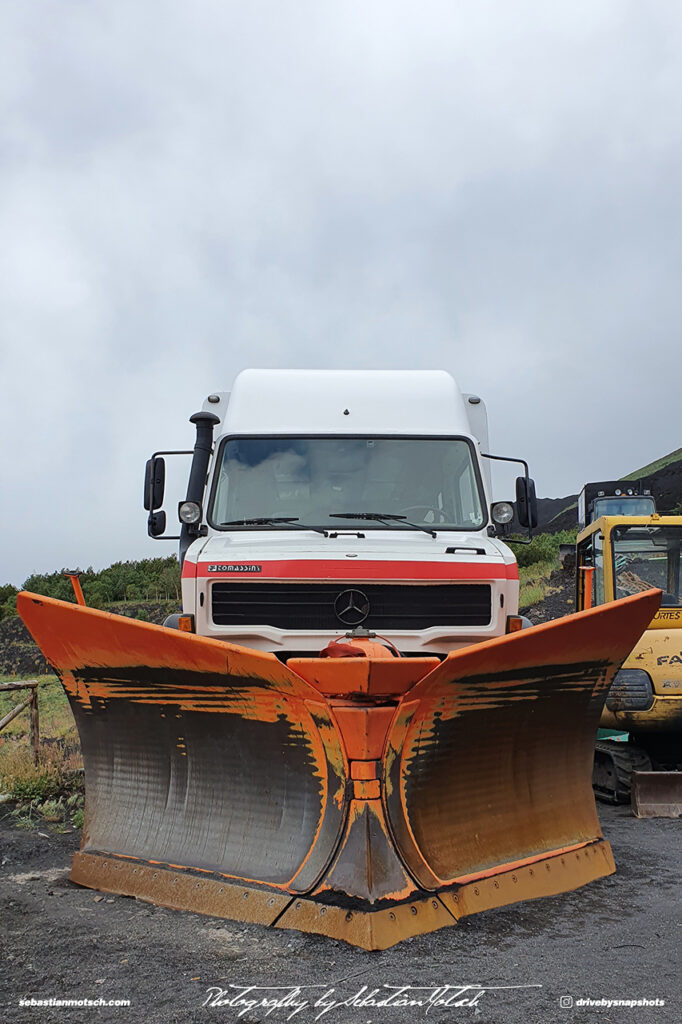 Mercedes-Benz U2450L Snowplow Monte Etna Italia Drive-by Snapshots by Sebastian Motsch