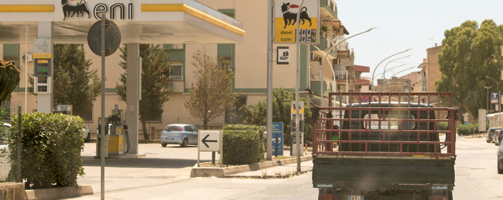 Piaggio Ape Eni Sicilia Italia Drive-by Snapshots by Sebastian Motsch