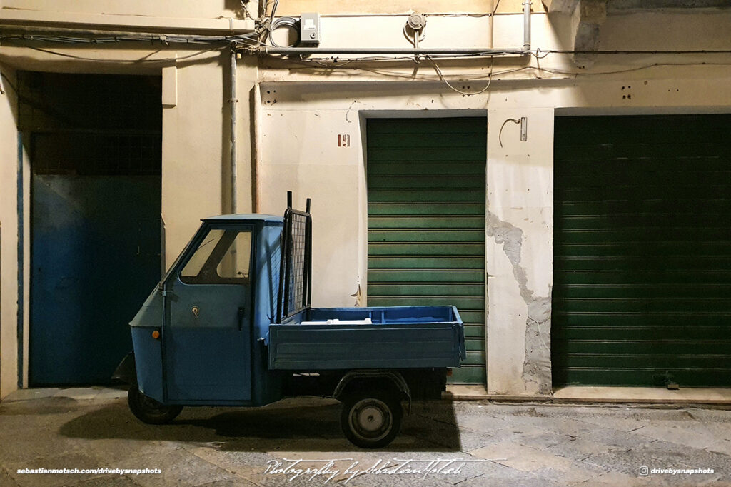 Piaggio Ape in Trapani Italia Drive-by Snapshots by Sebastian Motsch