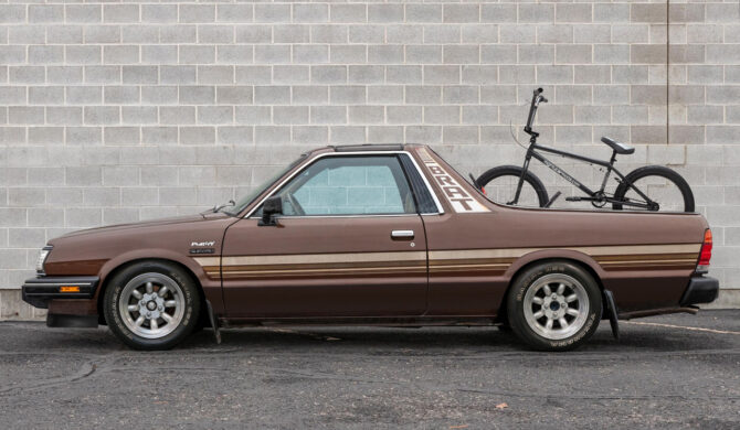 Subaru BRAT Brumby with BMX Photoshop Chop by Sebastian Motsch