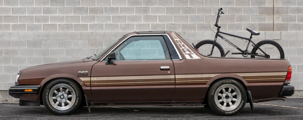 Subaru BRAT Brumby with BMX Photoshop Chop by Sebastian Motsch