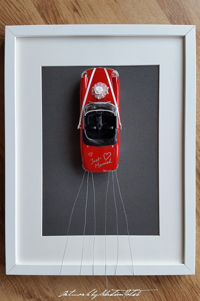 Alfa Romeo Spider Duetto Wedding Present Artwork by Sebastian Motsch