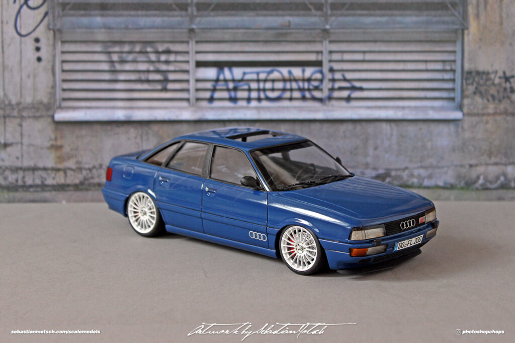 Audi 90 S2 Scale Model by Sebastian Motsch