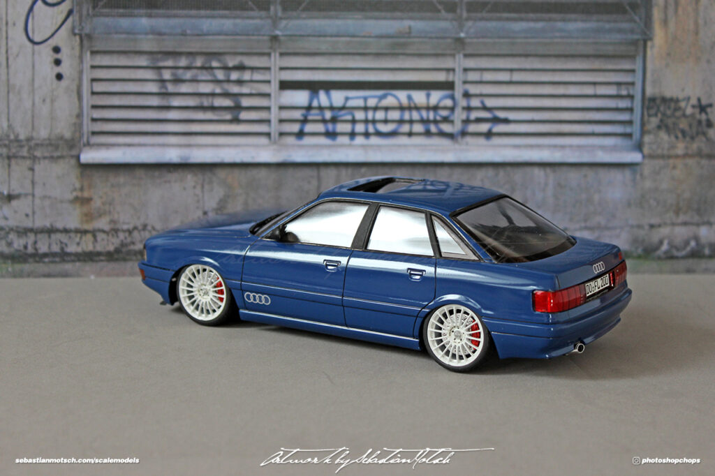 Audi 90 S2 Scale Model by Sebastian Motsch