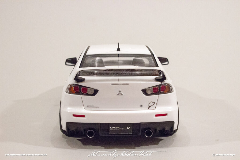 Mitsubishi Lancer Evo X Scale Model by Sebastian Motsch