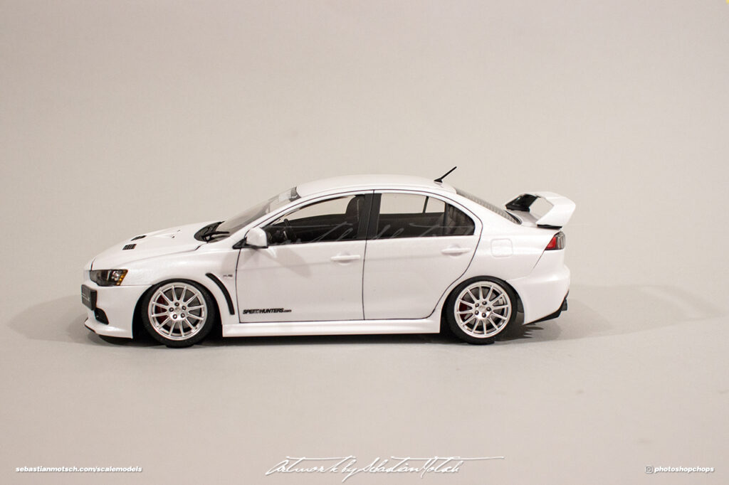 Mitsubishi Lancer Evo X Scale Model by Sebastian Motsch