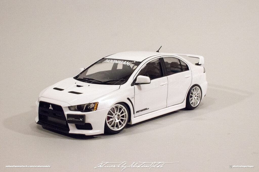 Mitsubishi Lancer Evo X Scale Model by Sebastian Motsch