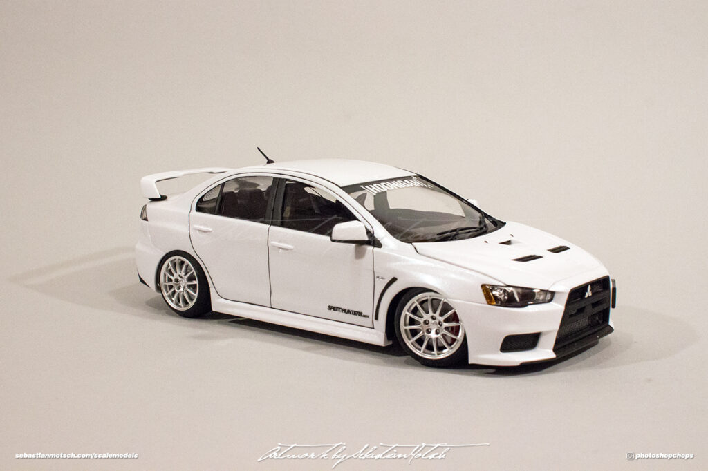 Mitsubishi Lancer Evo X Scale Model by Sebastian Motsch