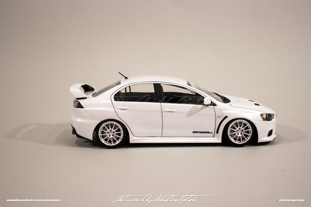 Mitsubishi Lancer Evo X Scale Model by Sebastian Motsch