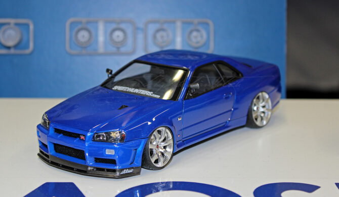Nissan Skyline GT-R34 Bayside Blue Scalemodel by Sebastian Motsch