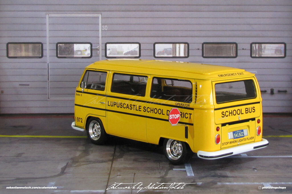 Welly Volkswagen T2a School Bus Scalemodels by Sebastian Motsch