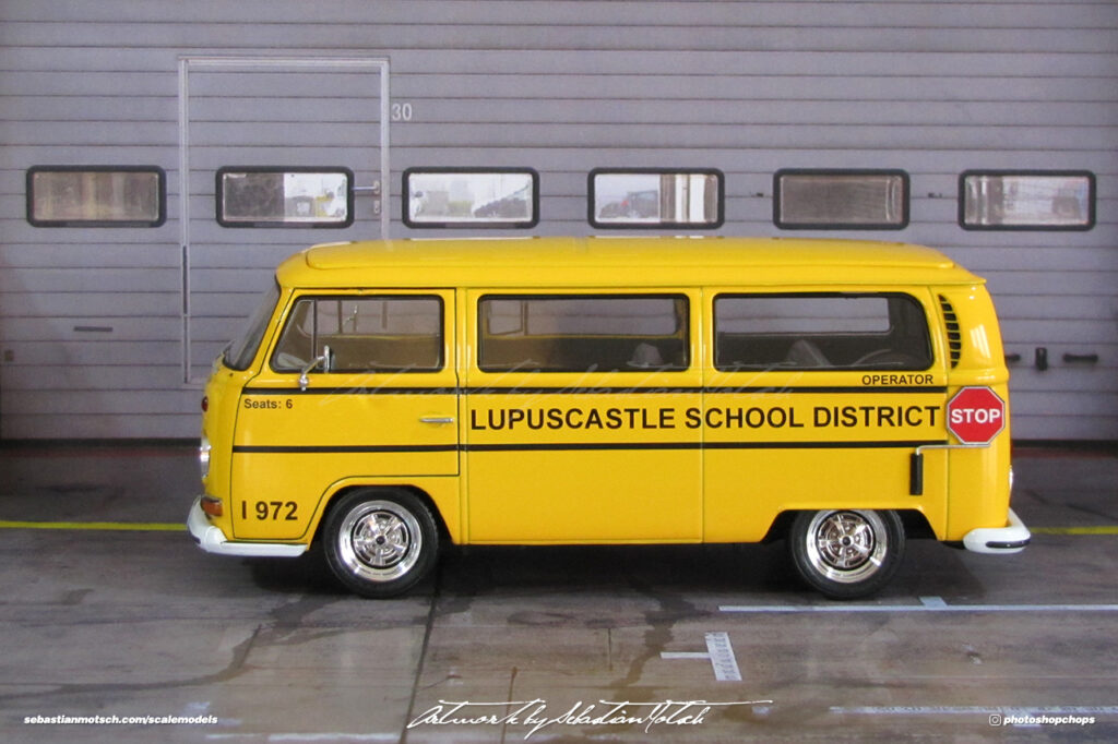 Welly Volkswagen T2a School Bus Scalemodels by Sebastian Motsch