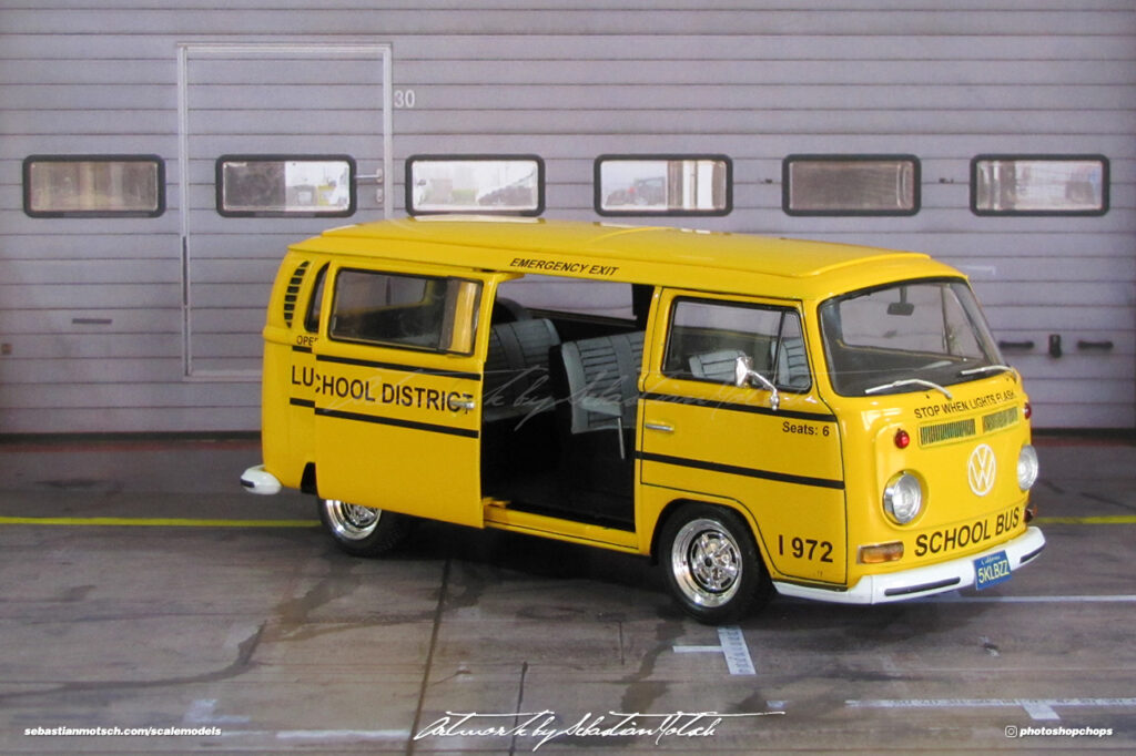 Welly Volkswagen T2a School Bus Scalemodels by Sebastian Motsch