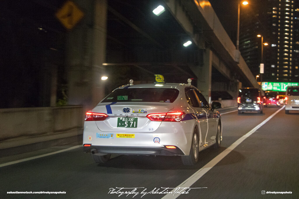 Toyota Camry Taxi in Tokyo Japan Drive-by Snapshots by Sebastian Motsch