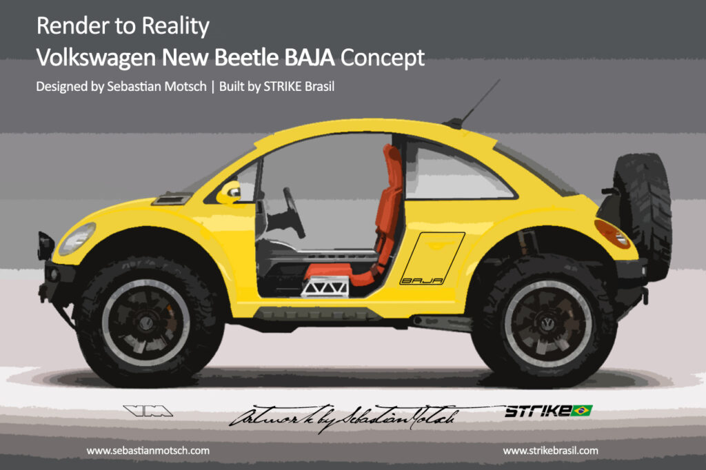 Volkswagen New Beetle BAJA Concept Render to Reality by Sebastian Motsch