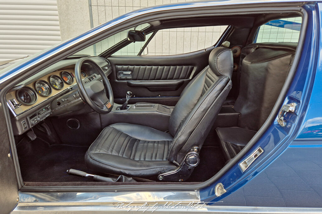 Maserati Merak Interior Left Photography by Sebastian Motsch