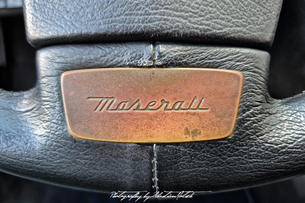 Maserati Merak Steering Wheel Plaque Photography by Sebastian Motsch