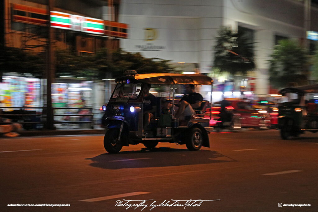 Tuk-tuk in Bangkok Drive-by Snapshots by Sebastian Motsch