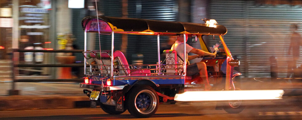 Tuk-tuk in Bangkok Drive-by Snapshots by Sebastian Motsch