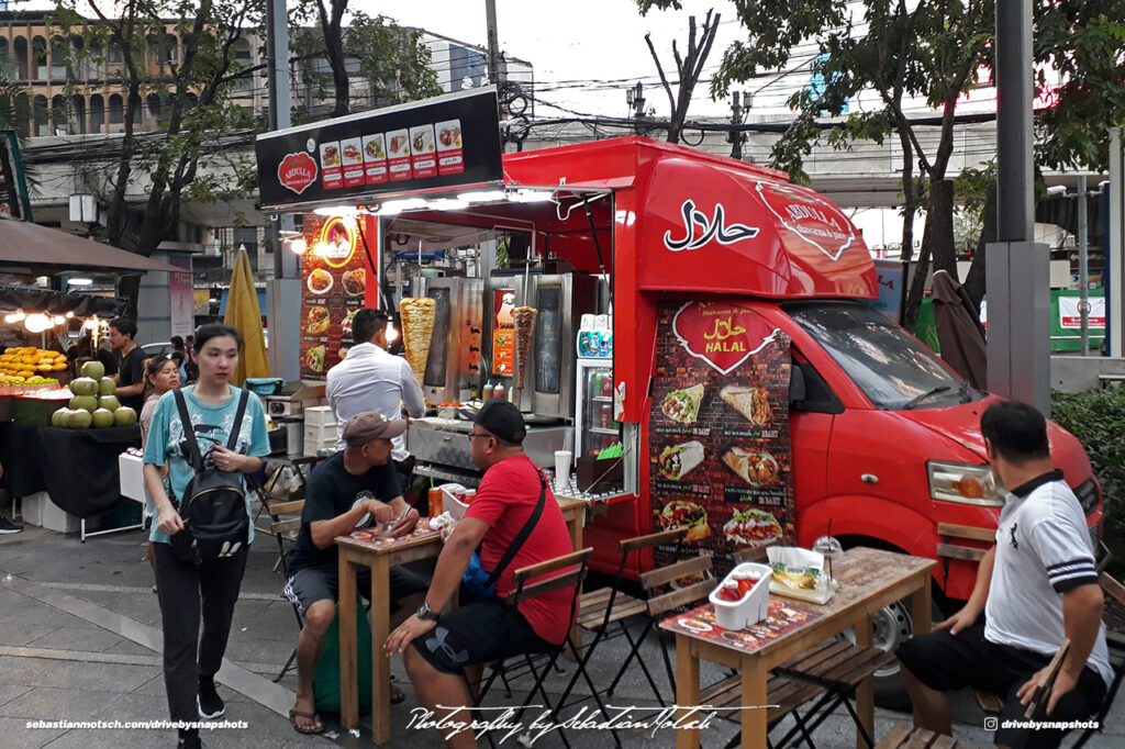 Red Food Truck Bangkok Drive-by Snapshots by Sebastian Motsch