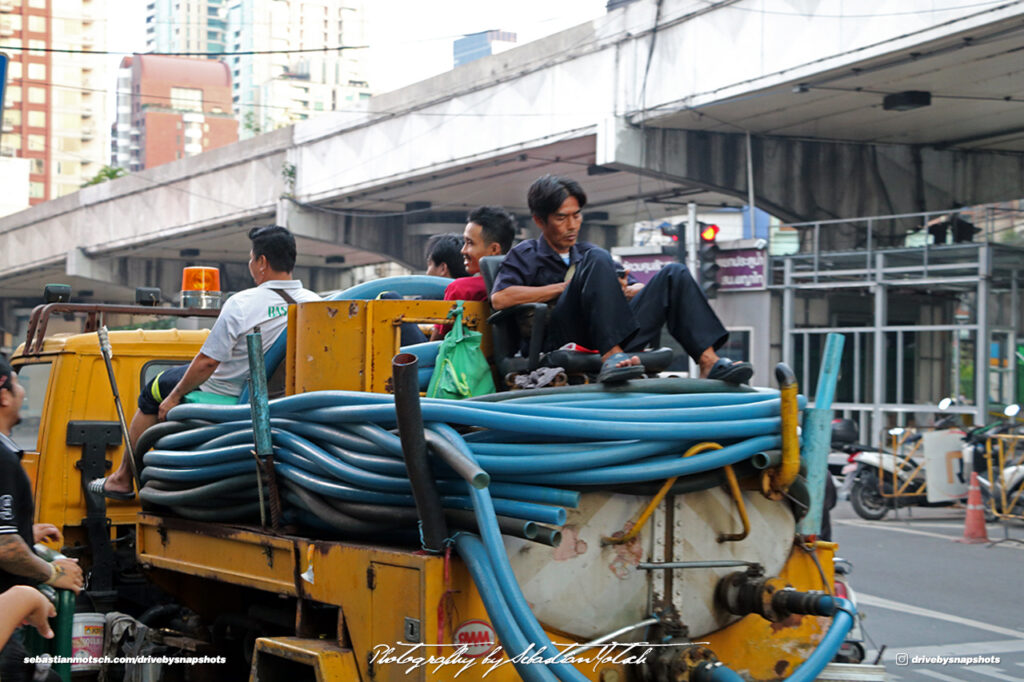 Sanitary Truck Bangkok Thailand Drive-by Snapshots by Sebastian Motsch