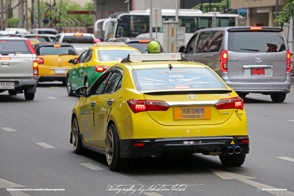 Toyota Corolla Altis Taxi Bangkok Thailand Drive-by Snapshots by Sebastian Motsch