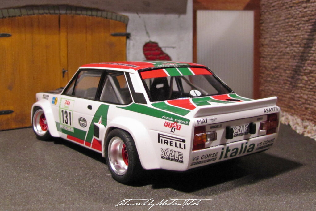 FIAT 131 Rallye Tarmac Scale Model by Sebastian Motsch