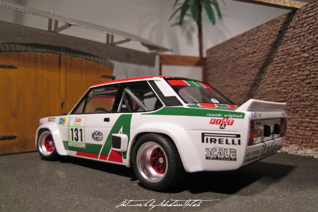 FIAT 131 Rallye Tarmac Scale Model by Sebastian Motsch