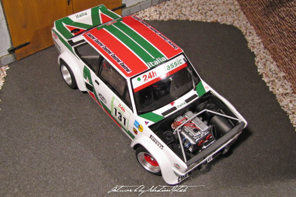 FIAT 131 Rallye Tarmac Scale Model by Sebastian Motsch