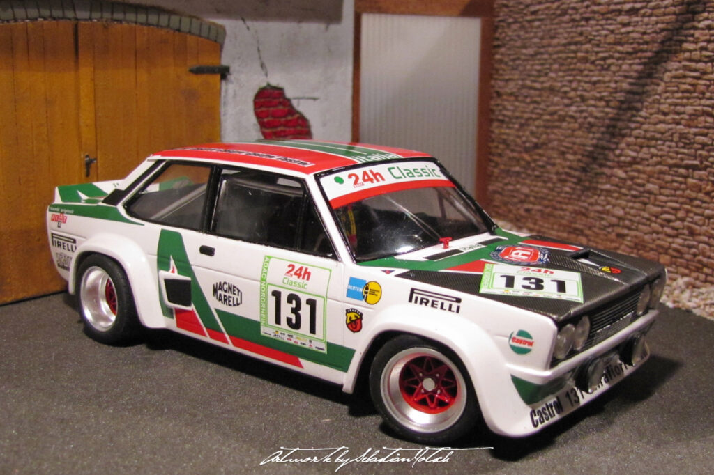 FIAT 131 Rallye Tarmac Scale Model by Sebastian Motsch