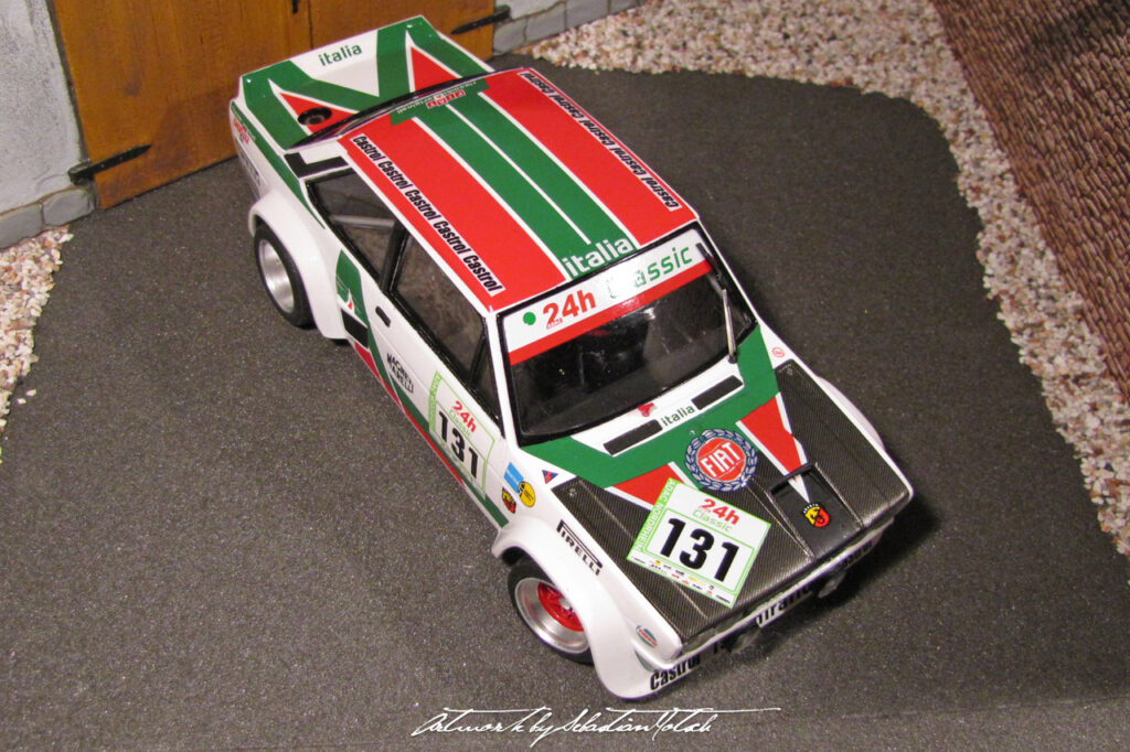 FIAT 131 Rallye Tarmac Scale Model by Sebastian Motsch