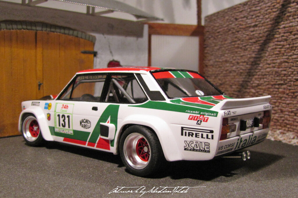 FIAT 131 Rallye Tarmac Scale Model by Sebastian Motsch