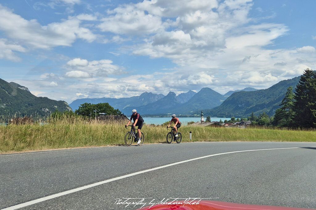 Austria Wolfgangsee Cyclists Photography by Sebastian Motsch